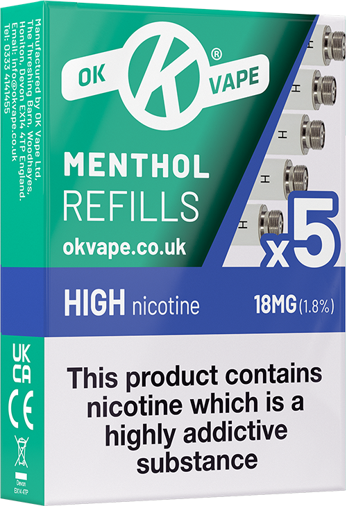 OK Vape Cigalike Refills x 20 Packs (100 Refills) TEN MOTIVES COMPATIB vape2stop OK Vape Cigalike Refills x 20 Packs (100 Refills) TEN MOTIVES COMPATIB vape2stop