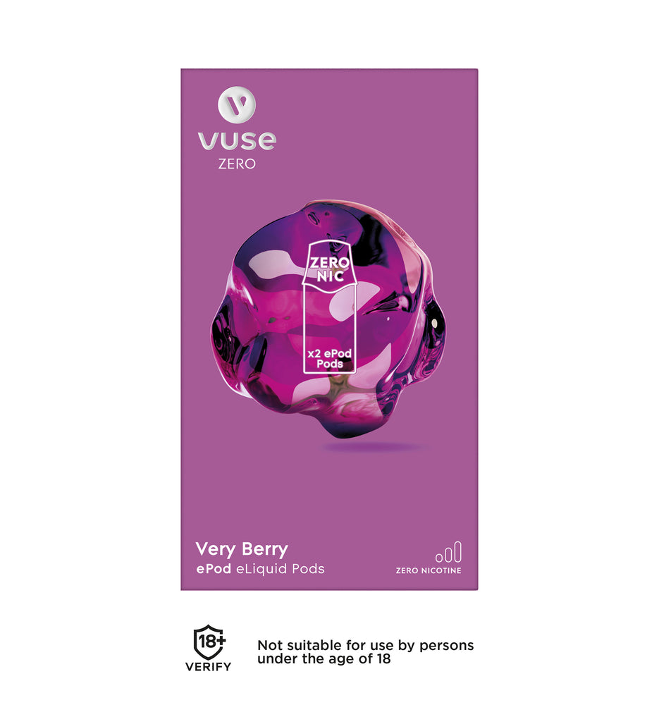 Zero Nic Vuse Pods Vuse EPOD refills x 6 Packs (12 Pods). vape2stop Zero Nic Vuse Pods Vuse EPOD refills x 6 Packs (12 Pods). vape2stop